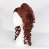 Unique Bargains Women's Curly Wigs 22" Brown with Wig Cap Shoulder Length - 3 of 4