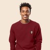 Dalix Mushroom (Glow in the Dark) Embroidered Fleece Sweatshirt Pullover Mens - 3 of 4