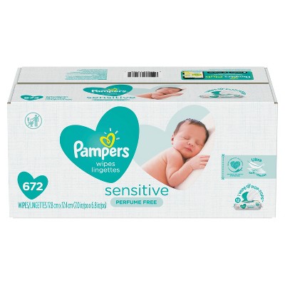 pampers sensitive wipes