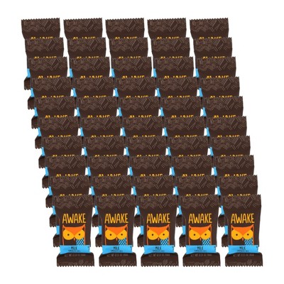 Awake Milk Chocolate Bites - Case of 50/.53 oz