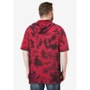Liberty Blues by KingSize Men's Big & Tall Short-Sleeve Hoodie - 3 of 4