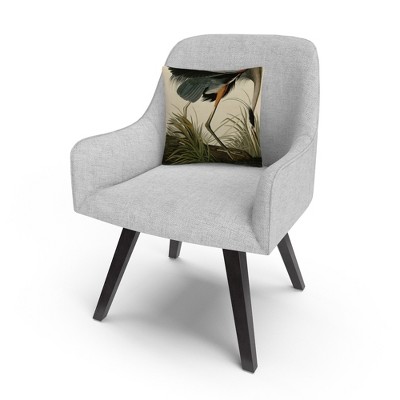 Great Blue Heron 16x16 Square Microfiber Throw Pillow