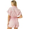 Women's Vintage Washed Distressed Romper - BiBi - image 3 of 3