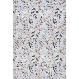 Nourison Washables Contemporary Floral Indoor Non-Skid Area Rug - 1 of 4