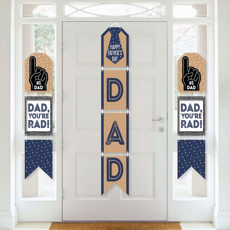 Big Dot of Happiness My Dad is Rad - Hanging Vertical Paper Door Banners - Father's Day Party Wall Decoration Kit - Indoor Door Decor, 1 of 8
