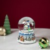 Northlight Santa Claus on Sleigh Snowy Village Musical Christmas Water Globe - 5.5" - 2 of 4