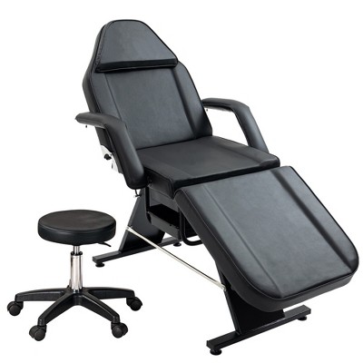 GlasFlength Seating Sets, Massage Tattoo Chair Set, Black, 72.8"*24.4"*27.6"