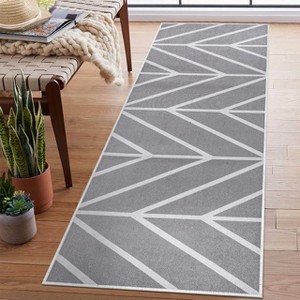 Sussexhome Non Skid Cotton Washable Laundry Room Indoor Runner Rug, 20" x 59" - 1 of 4
