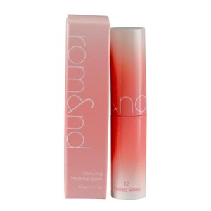 Romand Glasting Melting Lip Balm #11 Buffy Coral 0.12 oz- Unleash the ultimate glassy glow with Buffy Coral's sheer, melting moisture - 1 of 4