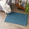 Design Imports Modern Edge Stripe - Teal - 2 X 3 Ft - 3 of 4