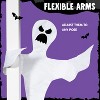 Joyfy 2Pcs 53" Halloween Bendable Tree Wrap Ghost,Hanging Decoration for Yard Outdoor Party Supplies, Halloween Ghost Decoration for Porch, Fireplace - 4 of 4