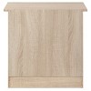 GlasFlength Nightstands Modern Three Drawer Sandle Wood Bedside Table with Sleek Surface for Contemporary Bedrooms, Brown, 22"*18"*23" - 4 of 4