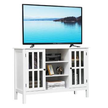Costway Wood TV Stand Entertainment Media Center Console for TV up to 50''