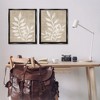 Stupell Industries Boho Botanical Leaf Silhouette 2pc Floating Frame Art Set - 2 of 4