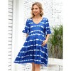 Women's Maternity Casual Dress  Flowy Floral Print, Ruffle leeves - 4 of 4