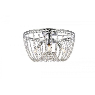 Elegant Lighting Kylie 16 inch flush mount in chrome