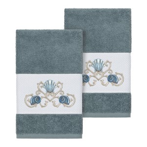 Linum Home Textiles 100% Turkish Cotton BELLA Embellished Towel Set - 1 of 2