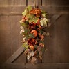 29"H Sullivans Artificial Fall Floral Berry Pumpkin Swag, Multicolor - 3 of 3