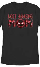 Women's Marvel Most Amazing Mom Spider-Man Badge T-Shirt