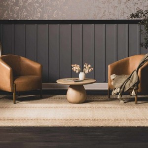 Hauteloom Curdworth Fawn Deer Printed Wool Rug - 1 of 4