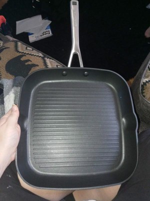 Kitchenaid 11.25 Hard Anodized Nonstick Square Grill Pan Black : Target