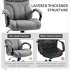 500lbs Big and Tall Office Chair with Wide Seat, Ergonomic Executive Computer Chair with Adjustable Height, Swivel Wheels and Linen Finish - 4 of 4