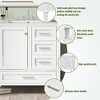 30" Bathroom Vanity With Undermount Ceramic Sink, Modern Bathroom Storage Cabinet With 3 Drawers & 1 Soft Closing Door - 4 of 4