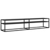 vidaXL TV Stand Black 78.7 in.x15.7 in.x15.9 in. Tempered Glass - 2 of 4