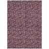 Merlot Mauve And Ivory Floral Washable Indoor Outdoor Area Rug - 4 of 4