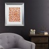 Trademark Fine Art - Treechild White Cubes Pattern Matted Framed Art - image 2 of 4