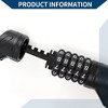 Unique Bargains Bicycle Lock Bicycle Padlock 5 Digit Resettable Bike Cable Lock Black 1Set - 3 of 4