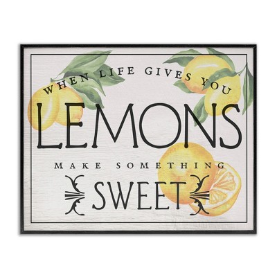 Stupell Industries Bold Vintage Life Gives Lemons, 14" x 11"