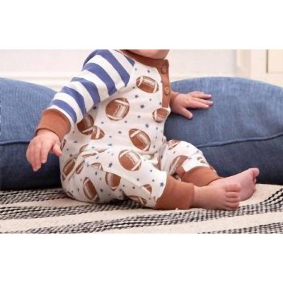 Boy's Baby Boy Football Long Sleeve Romper - Tesa Babe