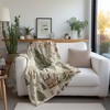 Christmas Blanket,Village Holiday Throw Village Christmas Gift. - 3 of 4