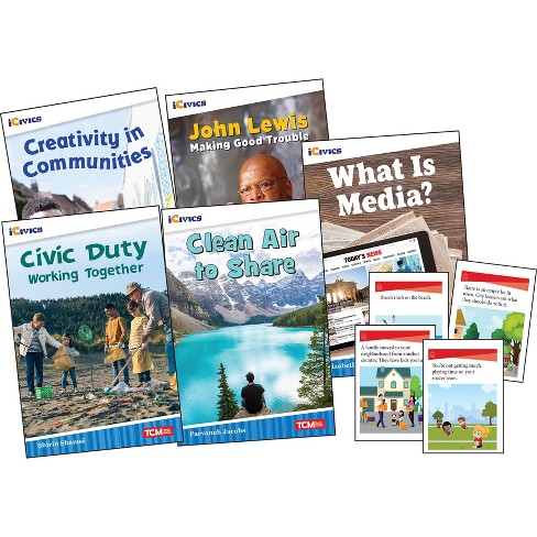 Teacher Created Materials iCivics Grade 3: Community & Social Awareness 5-Book Set + Game Cards - image 1 of 3