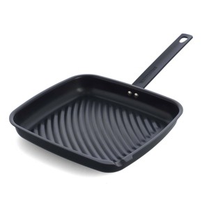 Merten & Storck 12"x10" Pre Square Grill Pan: Cast Iron, Steel Handle, Induction Compatible, Hand Wash Only - 1 of 4