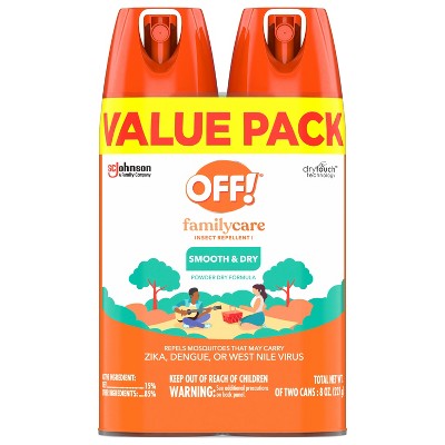 OFF! 2pk FamilyCare Smooth &#38; Dry Personal Bug Spray - 4oz