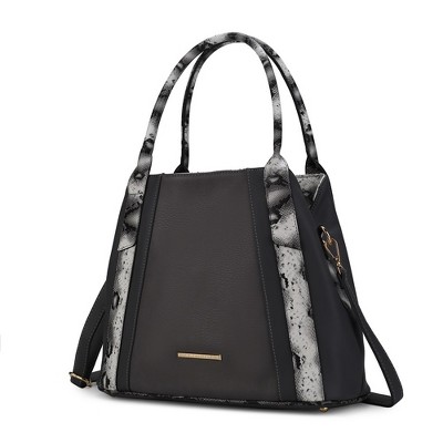 MKF Collection Kenna Snake embossed Vegan Leather Women’s Tote Handbag by Mia K