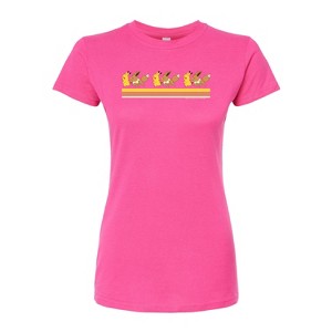 Women's - Pokémon - Pikachu Eevee Retro Fitted Graphic T-Shirt - 1 of 3