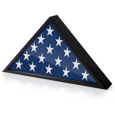Americanflat Elegant Flag Display Case for Memorial Service and Veteran Burial