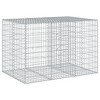 vidaXL Gabion Basket Silver Galvanized iron wire Large Durable - 2 of 4