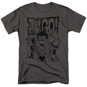 Teen Titans Go Team Up Adult T-Shirt - 1 of 4