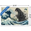 Trends International Godzilla - Great Wave Framed Wall Poster Prints - 3 of 4