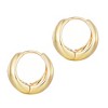 Adornia 14k Gold Plated Purse Hoop Earrings - 4 of 4