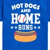 Boys' - Instant Message - Hot Dogs And Home Runs Short Sleeve Graphic T-Shirt - 2 of 4