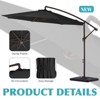 Hyleory Beeram 10FT Round Cantilever Umbrella with Counterweight - 2 of 4