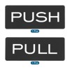 Unique Bargains Acrylic Rectangle Decor Store Business Push Pull Door Sign 2 Pcs - 3 of 4