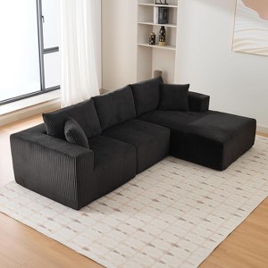 Sectional Cloud Couch with L-Shape Chaise,Modern Modular Sofa with Deep Seat, Upholstered Couches for Living Room Bedroom,No Assembly Required - 1 of 4