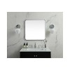 Elegant Lighting Soft Corner Metal Square Mirror 24x24 inch in Silver - 2 of 4