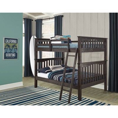 Full Over Full Highlands Harper Bunk Bed Espresso - Hillsdale Furniture